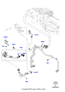 15BU Heizungsschläuche L405 RANGE ROVER 2013 - 2022,3,0 l AJ20D6 Diesel High
