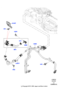 15BV Heizungsschläuche L405 RANGE ROVER 2013 - 2022,3,0 l AJ20D6 Diesel High