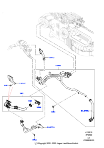15BX Heizungsschläuche L405 RANGE ROVER 2013 - 2022,3,0 l AJ20D6 Diesel High