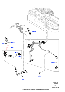 15CN Heizungsschläuche L494 RANGE ROVER SPORT 2014 - 2022 (L494),3,0 l AJ20D6 Diesel High