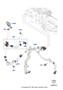 15CR Heizungsschläuche L494 RANGE ROVER SPORT 2014 - 2022 (L494),3,0 l AJ20D6 Diesel High
