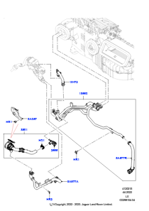 15CT Heizungsschläuche L494 RANGE ROVER SPORT 2014 - 2022 (L494),3,0 l AJ20D6 Diesel High