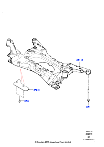 15D Vorderer Querträger u. Stabilisator L550 DISCOVERY SPORT 2015 > (L550),Werk Halewood