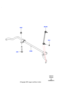 15E Vorderer Querträger u. Stabilisator L550 DISCOVERY SPORT 2015 > (L550),Werk Halewood