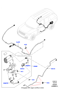 10V Kraftstoffleitungen L405 RANGE ROVER 2013 - 2022,Lev II-Vorschriften