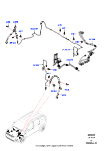 15AF Bremsleitungen vorn L550 DISCOVERY SPORT 2015 > (L550),Werk Halewood