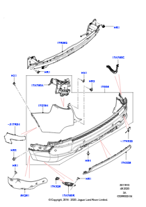 10E Stoßfänger hinten L550 DISCOVERY SPORT 2015 > (L550),Werk Halewood