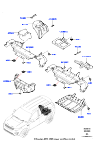 15C Spritz- und Hitzeschutzschilde L550 DISCOVERY SPORT 2015 > (L550),Werk Halewood