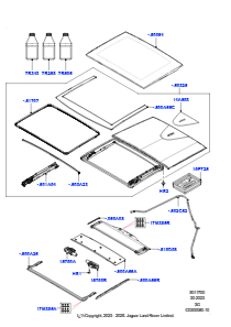 00AC Panorama-Glasdach L551 NEW RANGE ROVER EVOQUE 2019 > (L551),Dachverst.-Pano. elek.Bet. / Öffnen