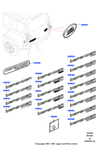 05AB Schriftzüge L663 NEW DEFENDER 2020 > (L663)