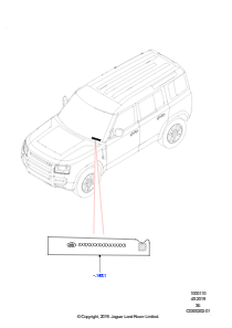 10AH Etiketten L663 NEW DEFENDER 2020 > (L663)