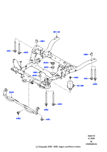 15AA Vorderer Querträger u. Stabilisator L663 NEW DEFENDER 2020 > (L663)