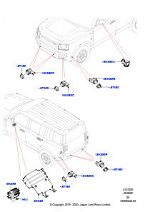 05AA Einparkhilfe L663 NEW DEFENDER 2020 > (L663)