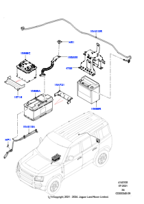 05 Batterie u. Befestigungsteile L663 NEW DEFENDER 2020 > (L663)