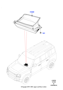 05AA Projektionsdisplaymodul L663 NEW DEFENDER 2020 > (L663),Display - Dachhimmel