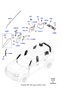 25AA Seitenverkleidung L663 NEW DEFENDER 2020 > (L663),Normaler Radstand