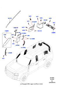 25AA Seitenverkleidung L663 NEW DEFENDER 2020 > (L663),Normaler Radstand