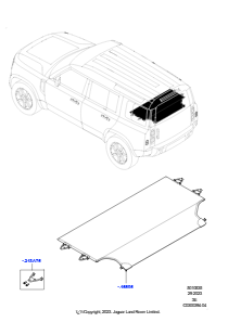 35AA Laderaumverkleidung L663 NEW DEFENDER 2020 > (L663),Normaler Radstand