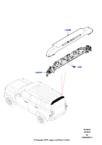 15 Spoiler und zugehörige Teile L663 NEW DEFENDER 2020 > (L663)