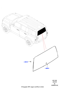 25 Heckscheibe L663 NEW DEFENDER 2020 > (L663)