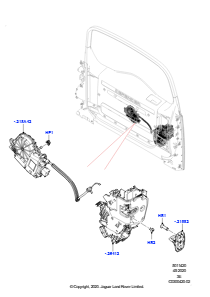 20 Betät.-mech. - Schloss - KD/Heckkl. L663 NEW DEFENDER 2020 > (L663)