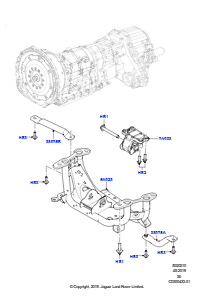 10AA Getriebelager L663 NEW DEFENDER 2020 > (L663),2.0L I4 DSL HIGH DOHC AJ200