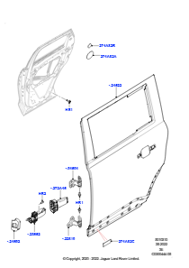 10AA Türen h., Scharniere u. Dicht. L663 NEW DEFENDER 2020 > (L663),Normaler Radstand