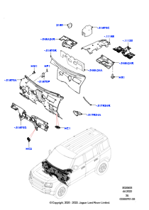 05AB Motorabdeckung vorn L663 NEW DEFENDER 2020 > (L663)