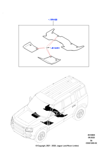 05AB Bodenbelag L663 NEW DEFENDER 2020 > (L663),Normaler Radstand