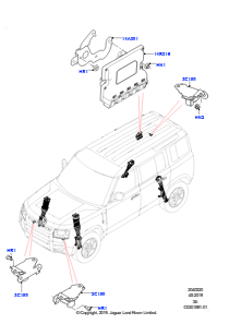 20 Elektronische Dämpferregelung L663 NEW DEFENDER 2020 > (L663),Mit stufenlos variabler Dämpfung