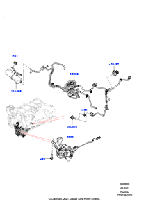 25AU Unterdr.steuerung & Lufteinblasung L663 NEW DEFENDER 2020 > (L663),2.0L I4 DSL HIGH DOHC AJ200