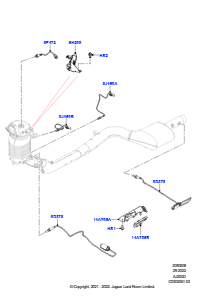 08AU Abgassensoren und Module L663 NEW DEFENDER 2020 > (L663),Normaler Radstand