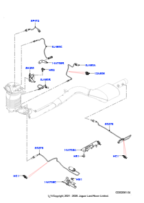 08AU Abgassensoren und Module L663 NEW DEFENDER 2020 > (L663),Normaler Radstand