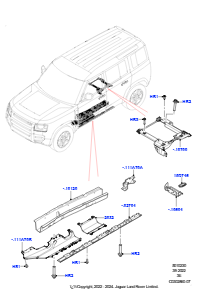 30AA Fußboden vorn - Bodenseite L663 NEW DEFENDER 2020 > (L663)