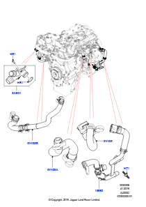 06AS EGR-Kühlsystem L462 DISCOVERY 5 2017 > (L462),2.0L I4 DSL HIGH DOHC AJ200