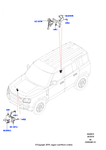 10AB Steuerung/Elektrik, Luftfederung L663 NEW DEFENDER 2020 > (L663),Mit Standard-Schraubenfederaufh.