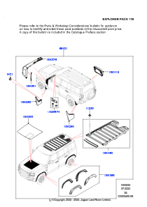 30AB Zubehörsatz L663 NEW DEFENDER 2020 > (L663),Normaler Radstand