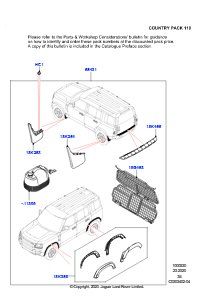 30AF Zubehörsatz L663 NEW DEFENDER 2020 > (L663),Normaler Radstand