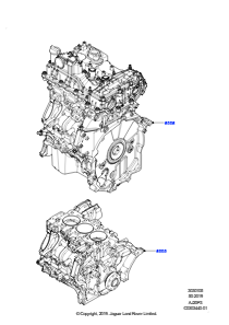 05AB Austauschmotor und Grundmotor L551 NEW RANGE ROVER EVOQUE 2019 > (L551),Werk Halewood