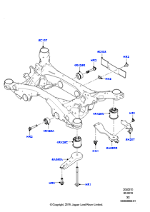 10AE Querträger u. Stabilisator hinten L551 NEW RANGE ROVER EVOQUE 2019 > (L551),Werk Halewood