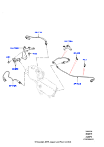 08AB Abgassensoren und Module L551 NEW RANGE ROVER EVOQUE 2019 > (L551),Werk Halewood