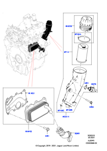 10AB Ölkühler/Ölfilter L551 NEW RANGE ROVER EVOQUE 2019 > (L551),Werk Halewood