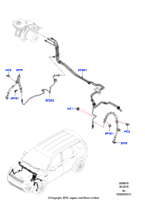 15AG Bremsleitungen vorn L550 DISCOVERY SPORT 2015 > (L550),Werk Halewood