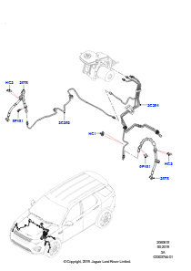 15AH Bremsleitungen vorn L550 DISCOVERY SPORT 2015 > (L550),Werk Halewood