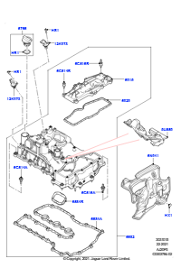 15AB Zylinderkopfhaube L551 NEW RANGE ROVER EVOQUE 2019 > (L551),Werk Halewood