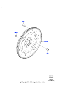 10AB Schwungscheibe L551 NEW RANGE ROVER EVOQUE 2019 > (L551),Werk Halewood