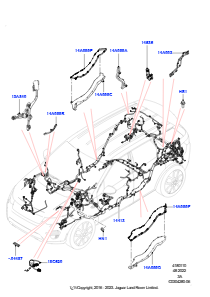 10CD Kabelstrang - Motor u. Spritzwand L550 DISCOVERY SPORT 2015 > (L550),Werk Halewood