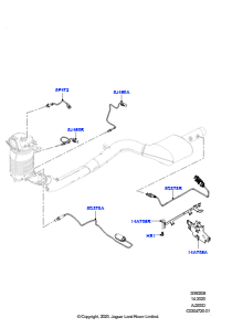 08AW Abgassensoren und Module L663 NEW DEFENDER 2020 > (L663),Kurzer Radstand