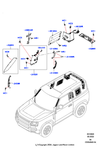 25AD Seitenverkleidung L663 NEW DEFENDER 2020 > (L663),Kurzer Radstand