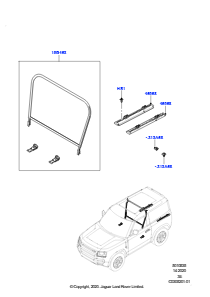 35AE Laderaumverkleidung L663 NEW DEFENDER 2020 > (L663),Kurzer Radstand